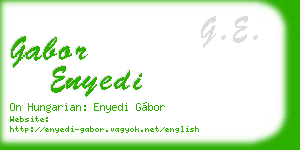 gabor enyedi business card